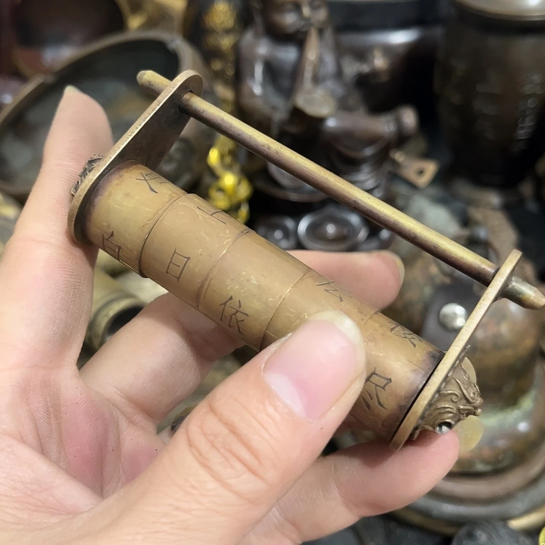 用***3闪电购铜摆件工艺品