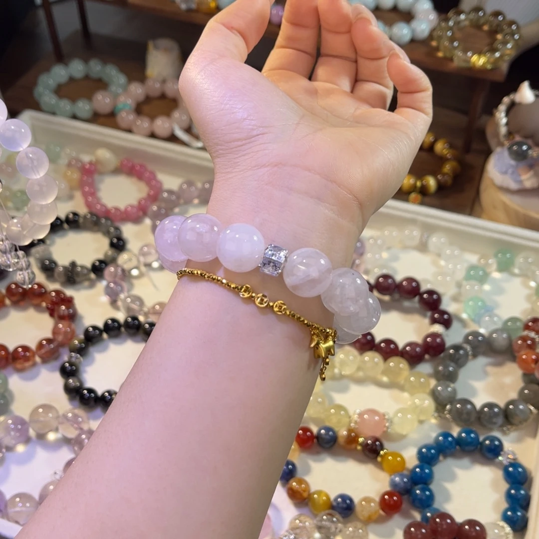 手链水晶未镶嵌16m粉幽灵