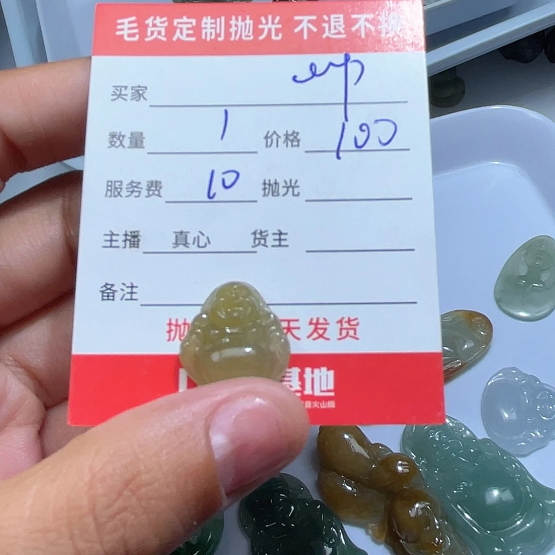 鸿***贯颈饰未镶嵌翡翠是