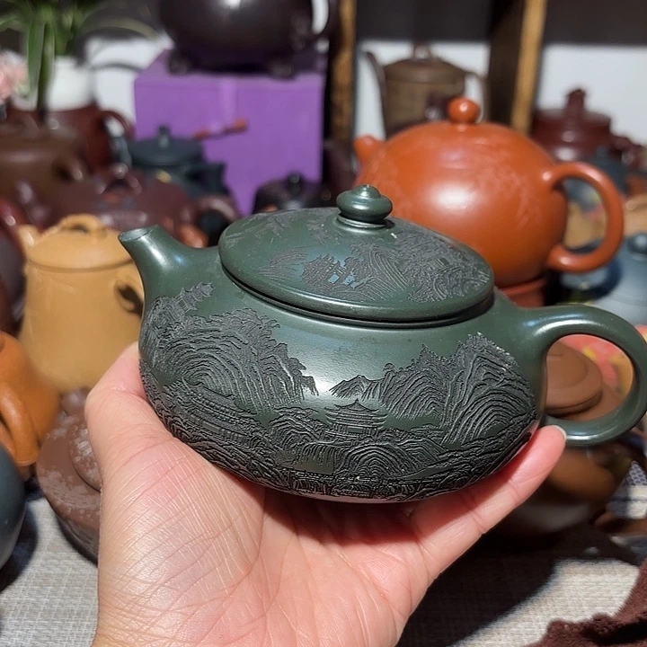 紫砂茶壶原矿宜兴紫砂微瑕