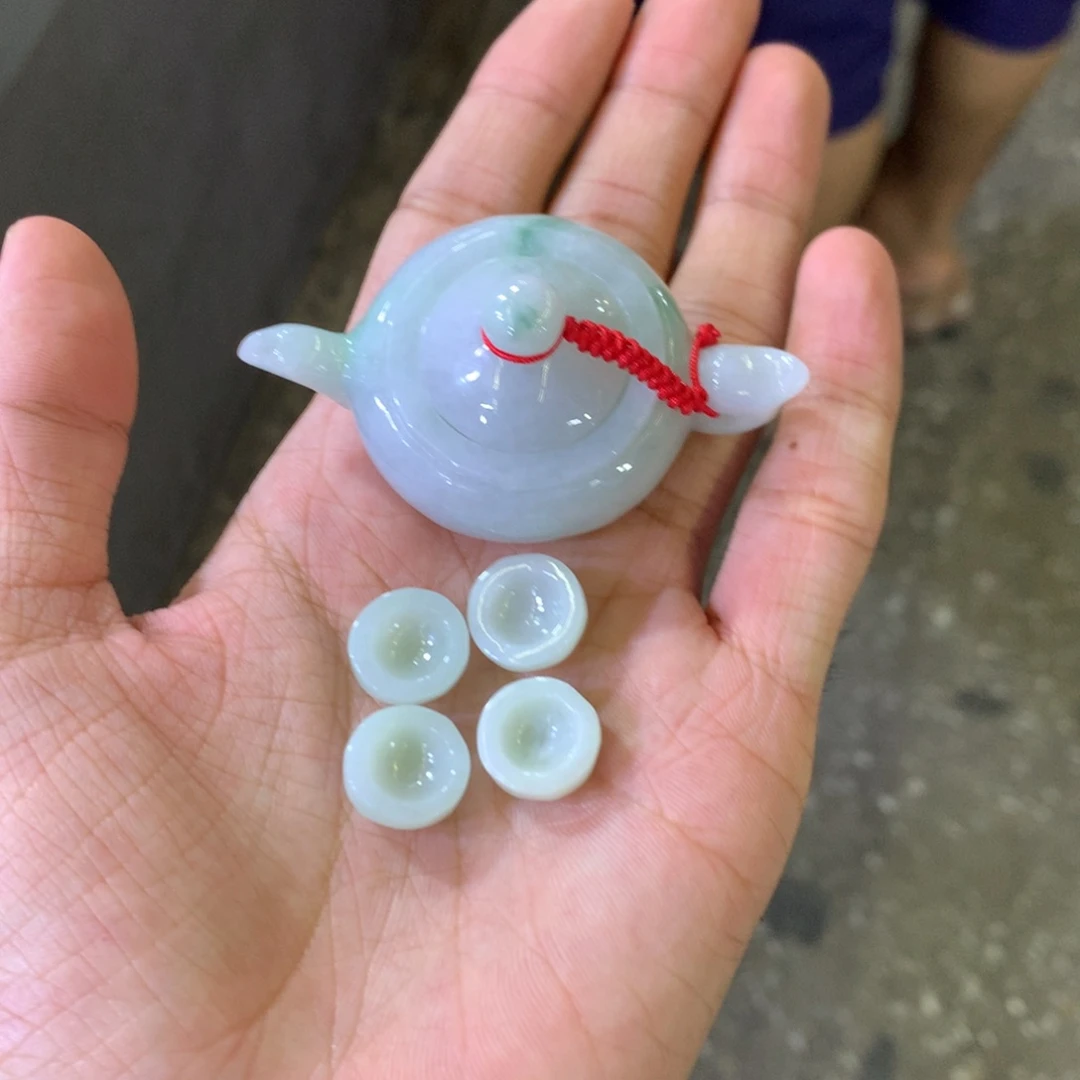 未镶嵌摆件翡翠媚*蓝