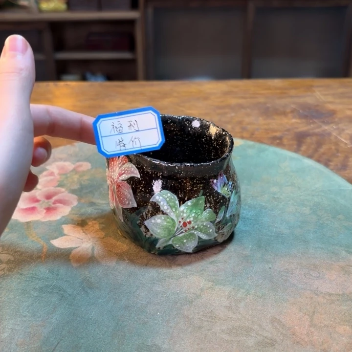 柴烧纯手工手绘陶瓷