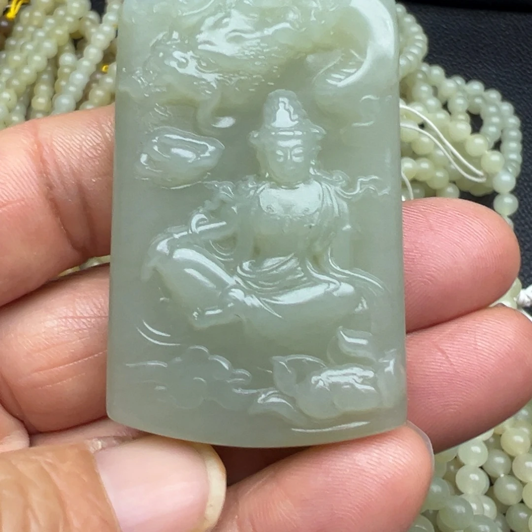 和田玉（糖玉）未镶嵌吊坠(不含链)