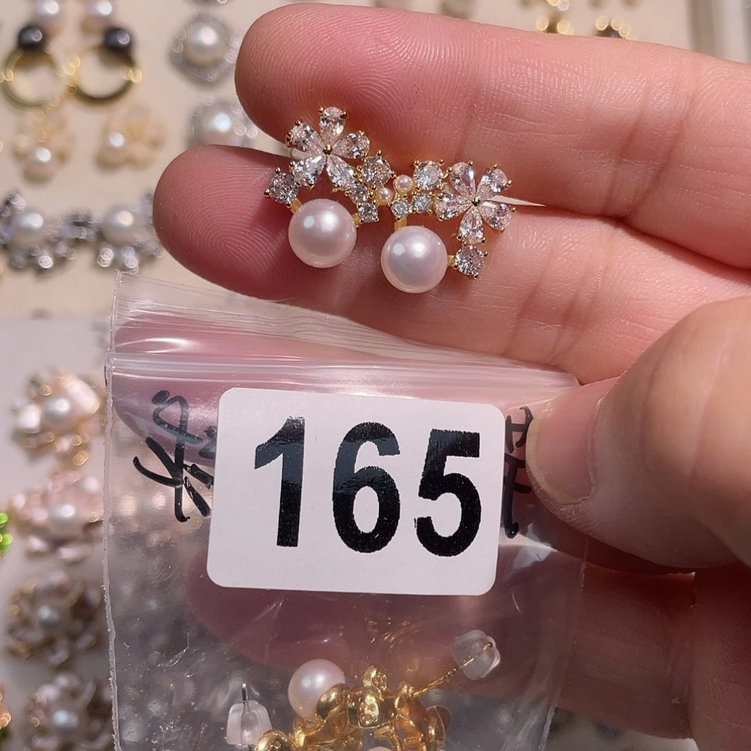 *****合金淡水珍珠耳饰