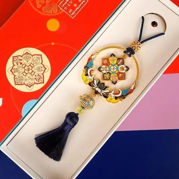 吉祥八宝平安吉祥挂件国风创意挂饰礼盒含香送礼盒-娜