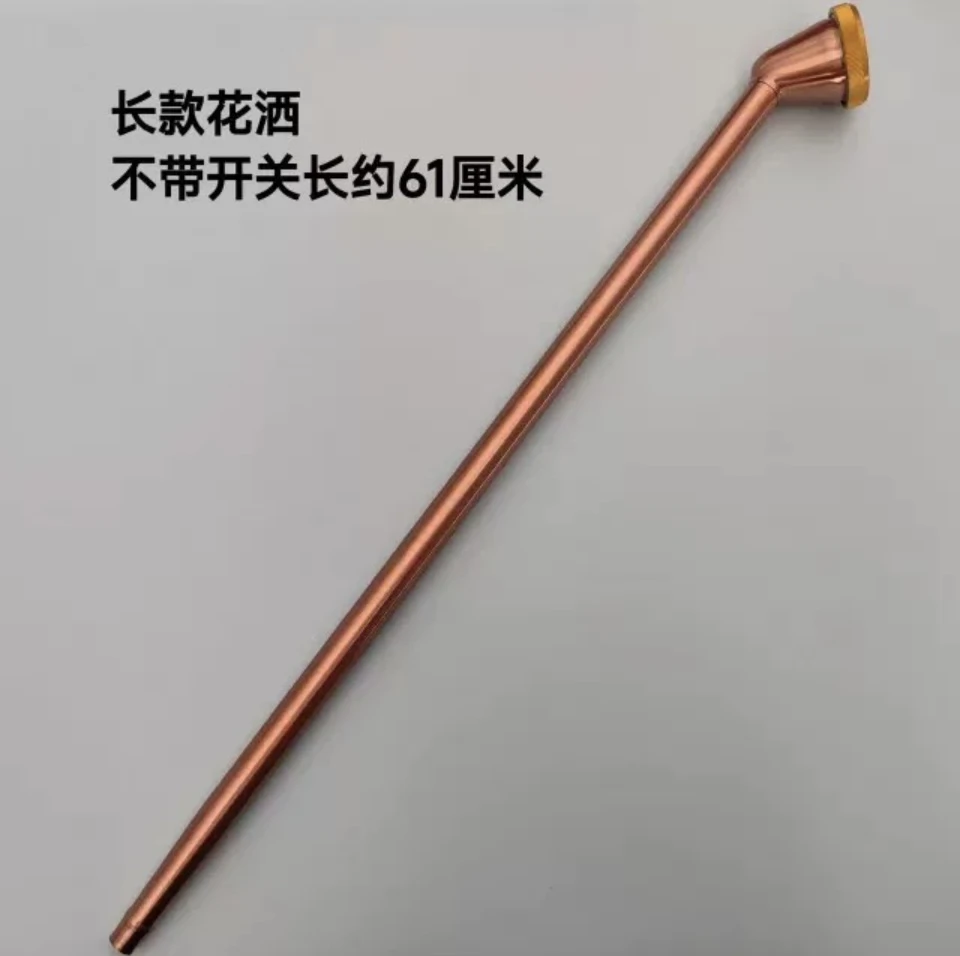 紫铜园艺花洒浇水浇花喷头 不带开关长款