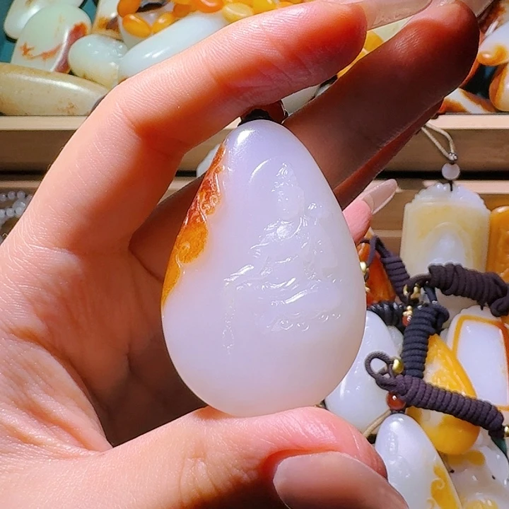 和田玉挂件未镶嵌1***伙