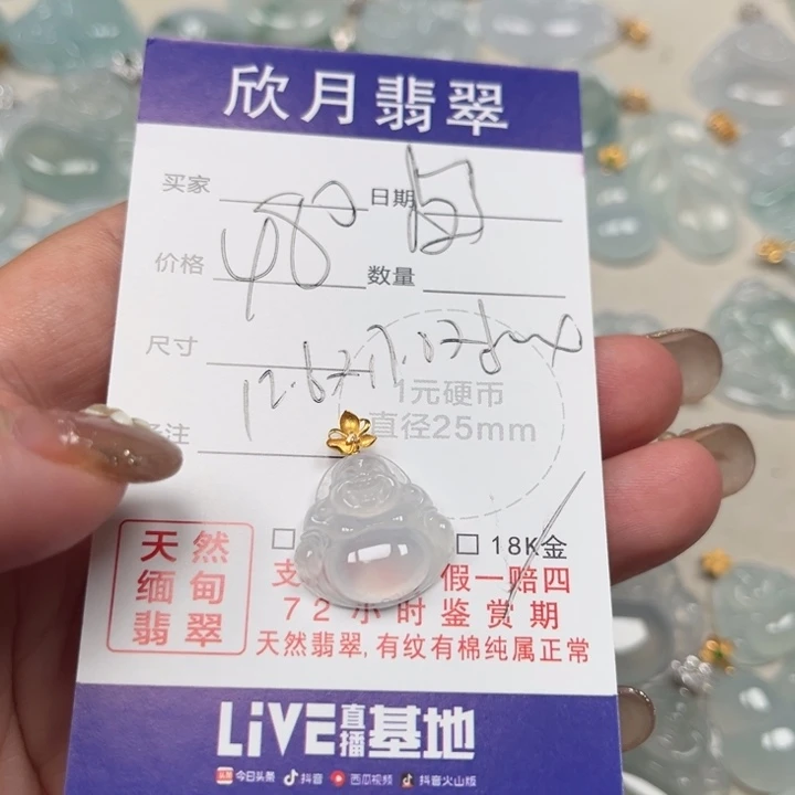 翡翠未镶嵌颈饰天然