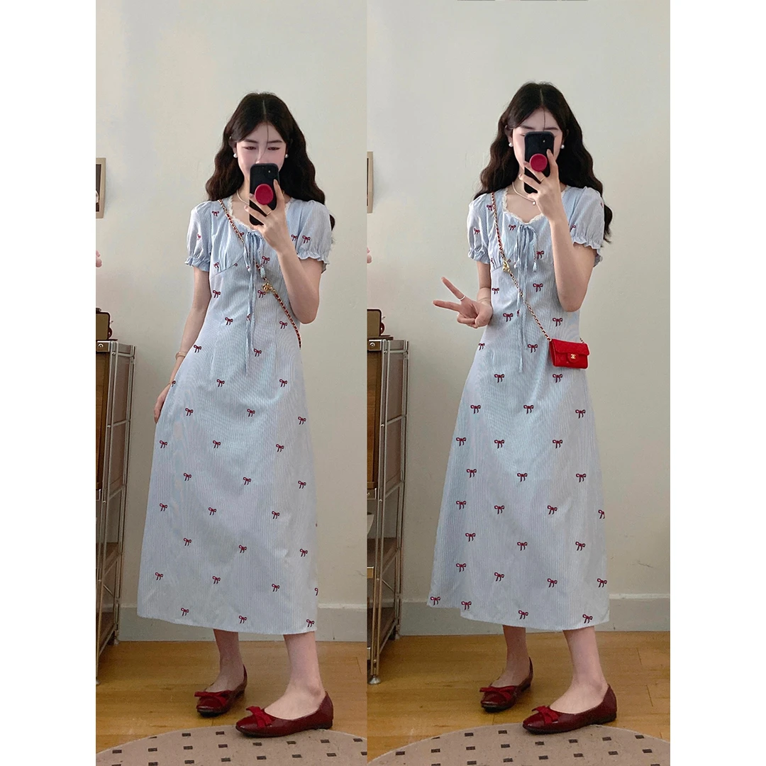 大码女装喜欢请响铃韩系夏季新款连衣裙胖MM藏肉显瘦连衣裙