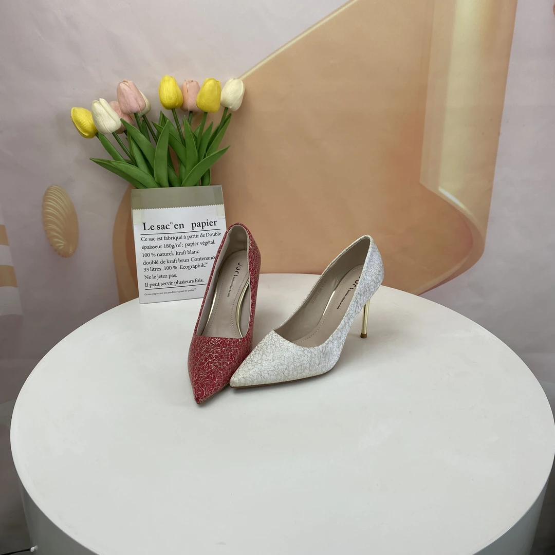 0091春秋新款时尚气质细跟高尖头单鞋F