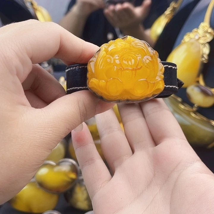 琥珀银S925镶嵌裸石