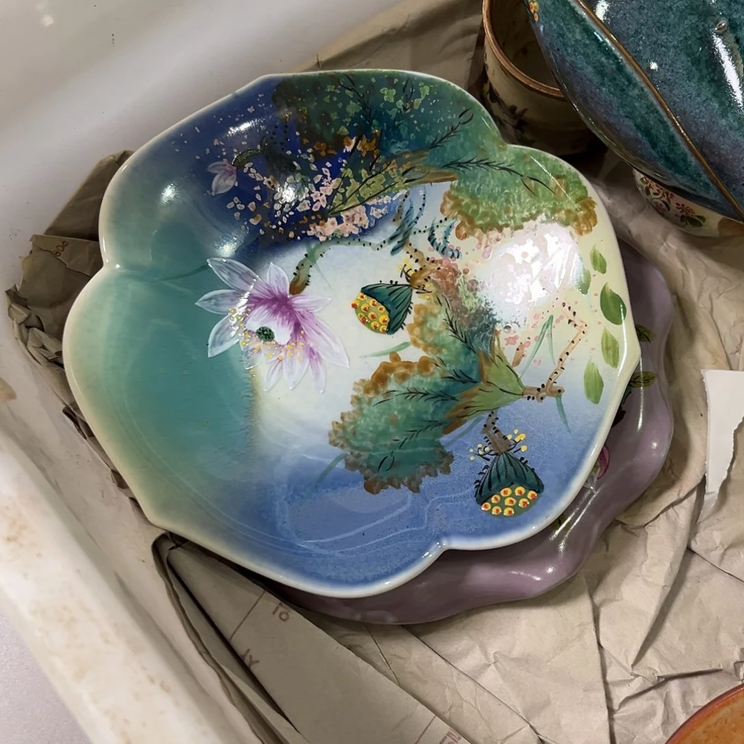 柴烧手工手绘陶瓷