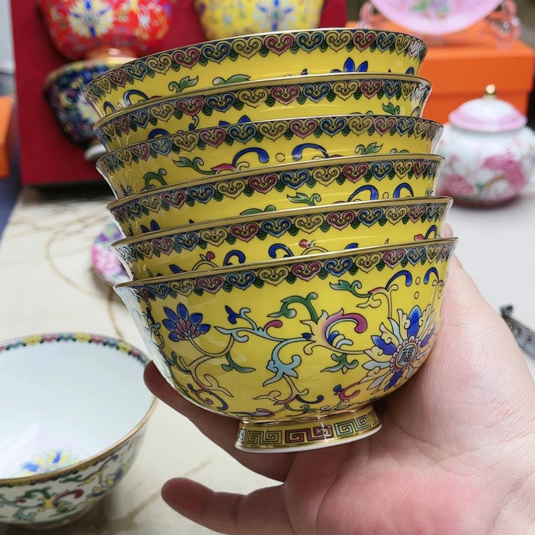 【闪购商品】珐琅4.5英寸6黄。。。。。