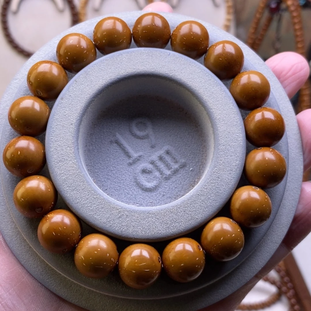手串紫金鼠精工黄金甲正圆光珠卡12.5精品