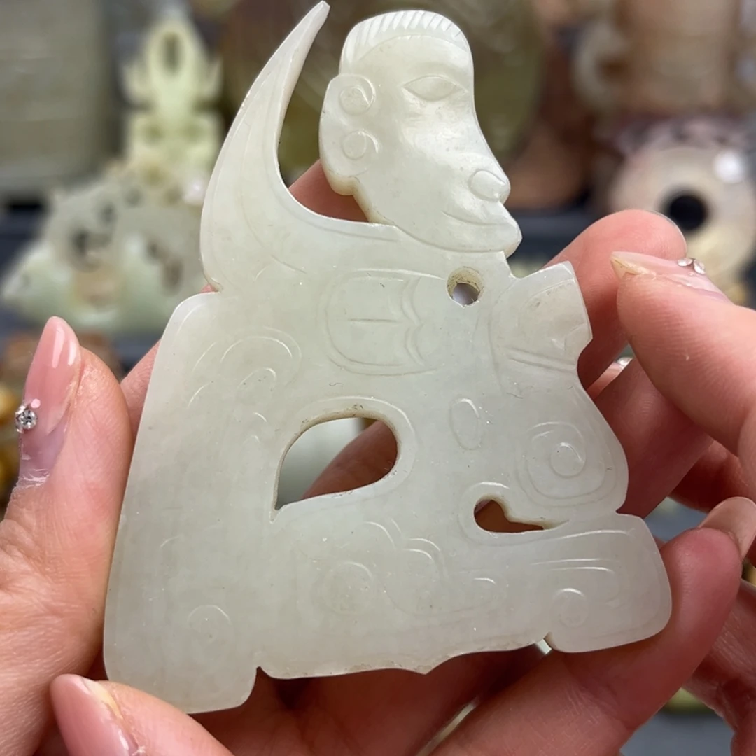 和田玉未镶嵌颈饰鉴古藏珍鉴古藏珍