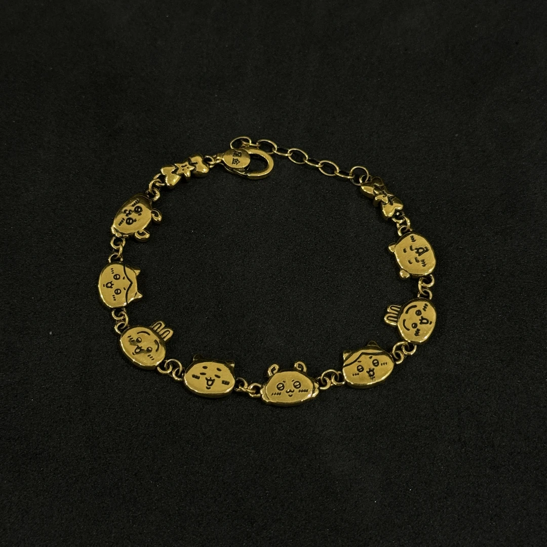 【足金999卡通手链】黑金手链#精品硬金工艺