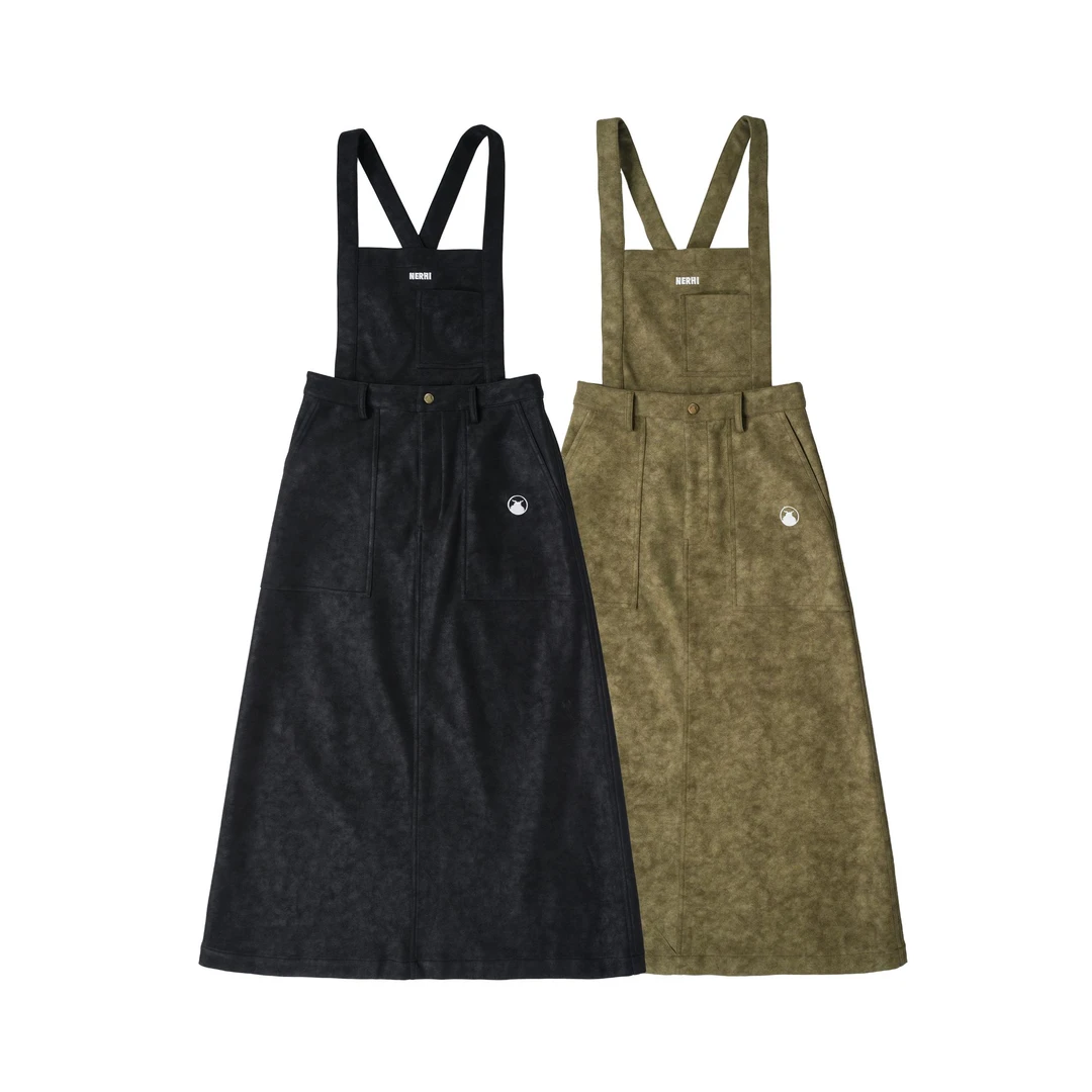 圣山服饰 原创设计2024秋冬基础款仿皮半裙