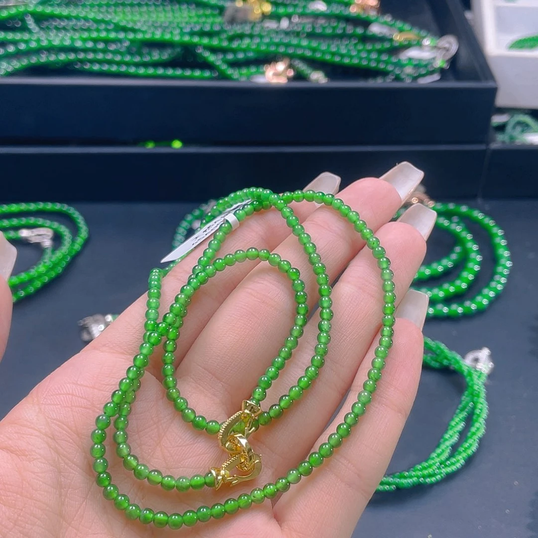 翡翠未镶嵌颈饰?****e天然A货翡翠卡3