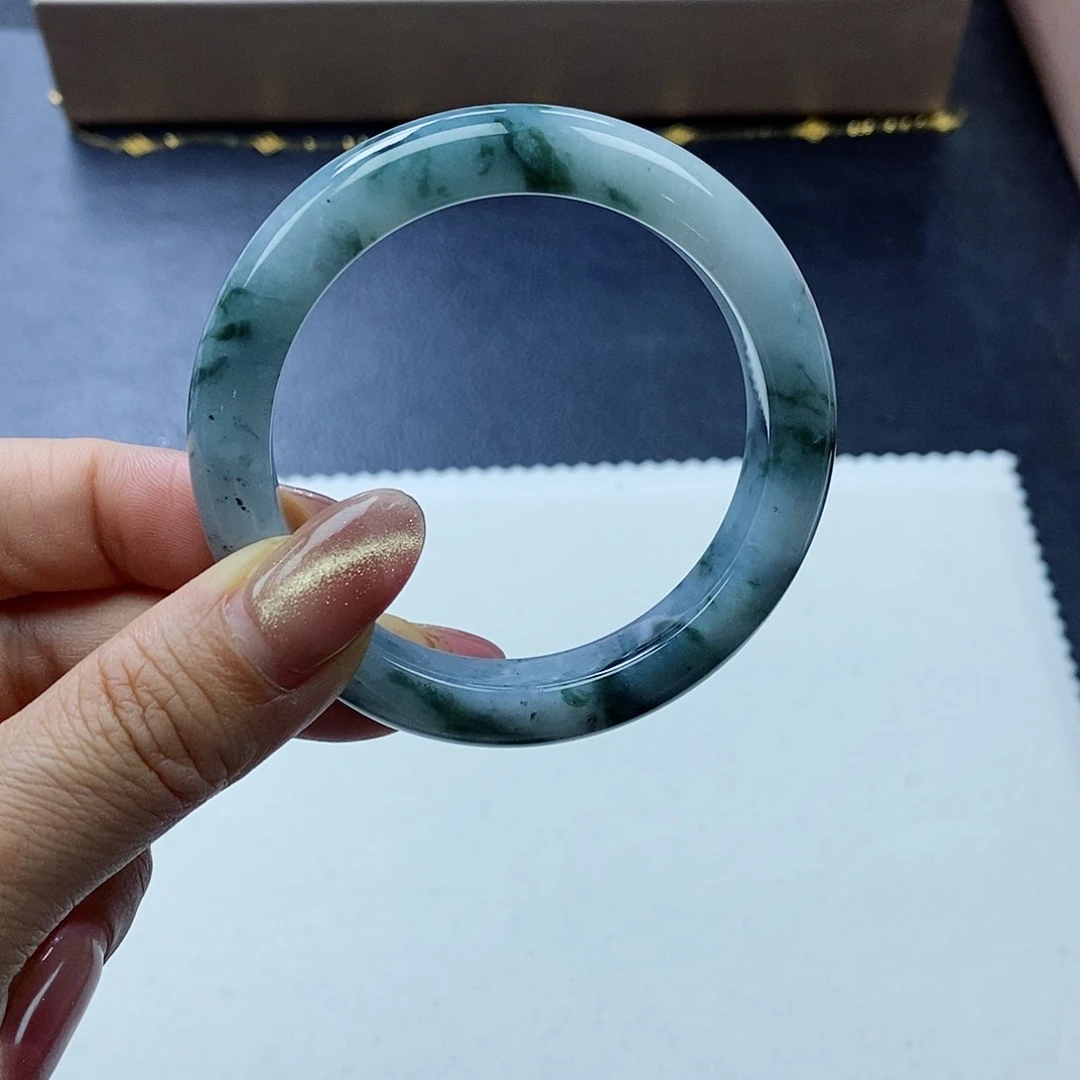 未镶嵌手镯翡翠53.5圈口