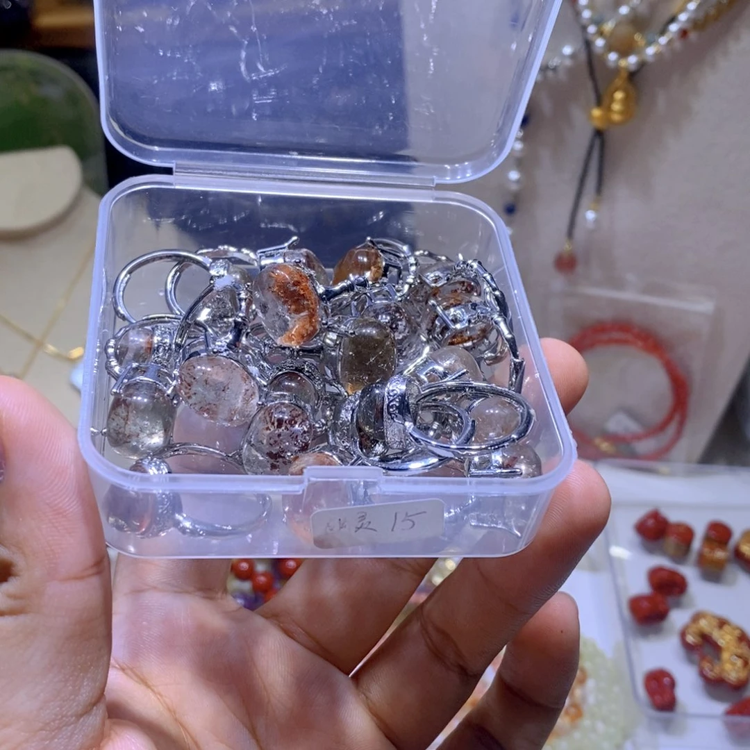 未镶嵌戒指水晶幽灵戒指随机一只