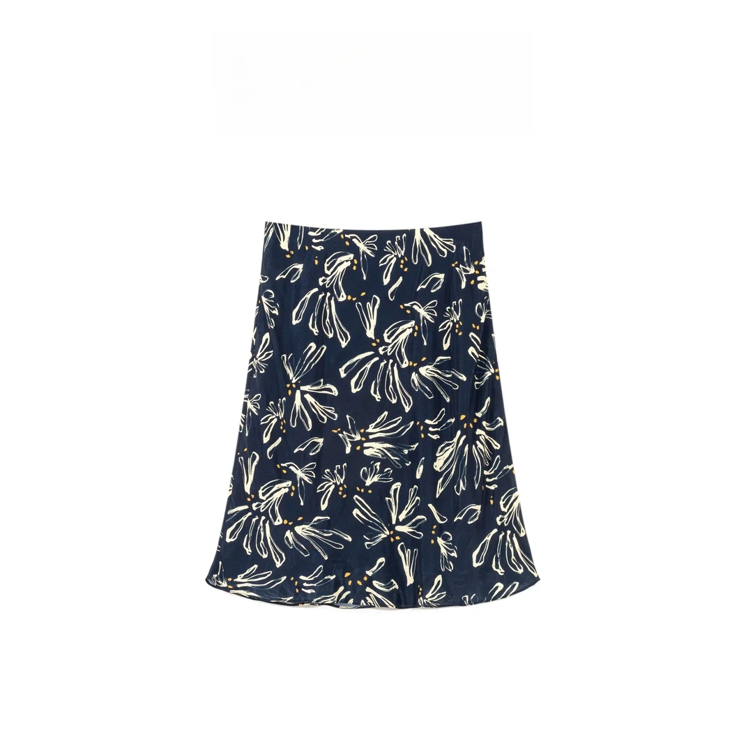 SJJ-SHANG【蓝调花裙】25ss新品半身裙q134779p