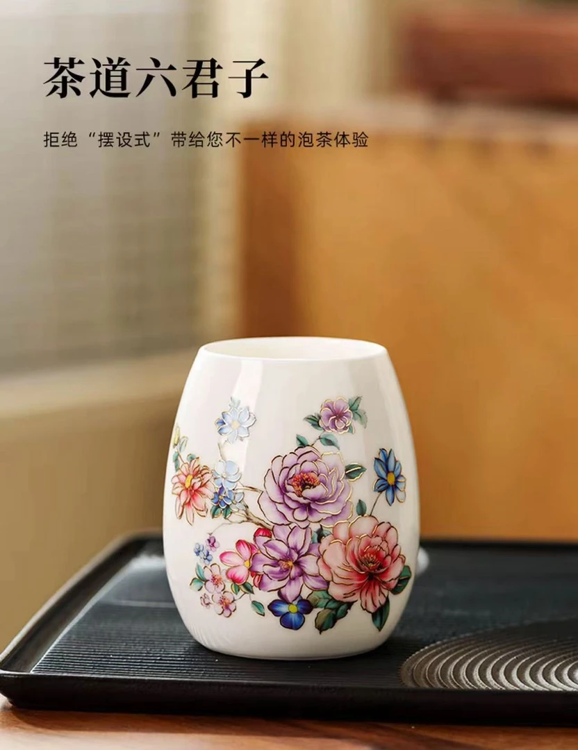 玫瑰茶道桶-白@1473（cp）