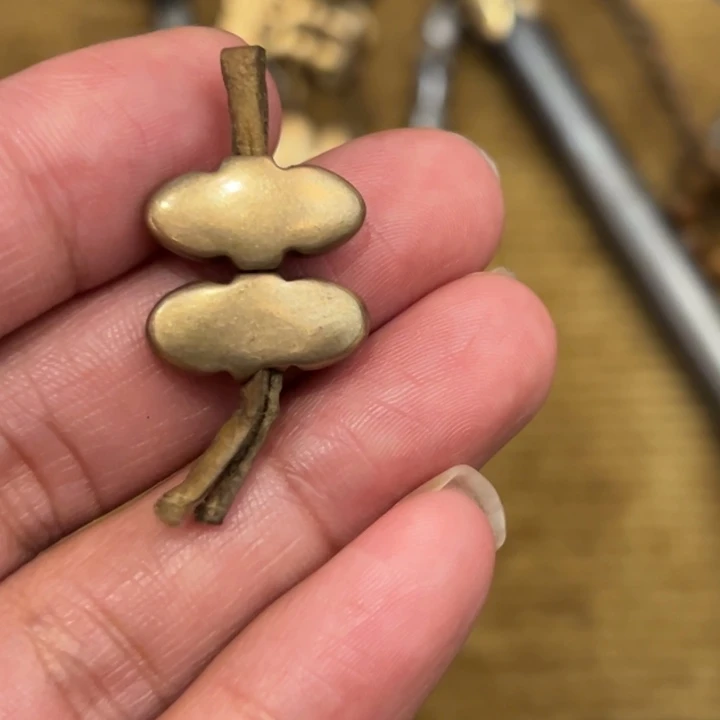 铜器星月吊坠项链