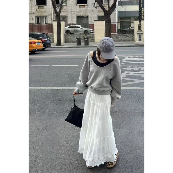 Buyer.ZZ（漫画裙）ins风蕾丝半裙  超显瘦  拍照氛围单品