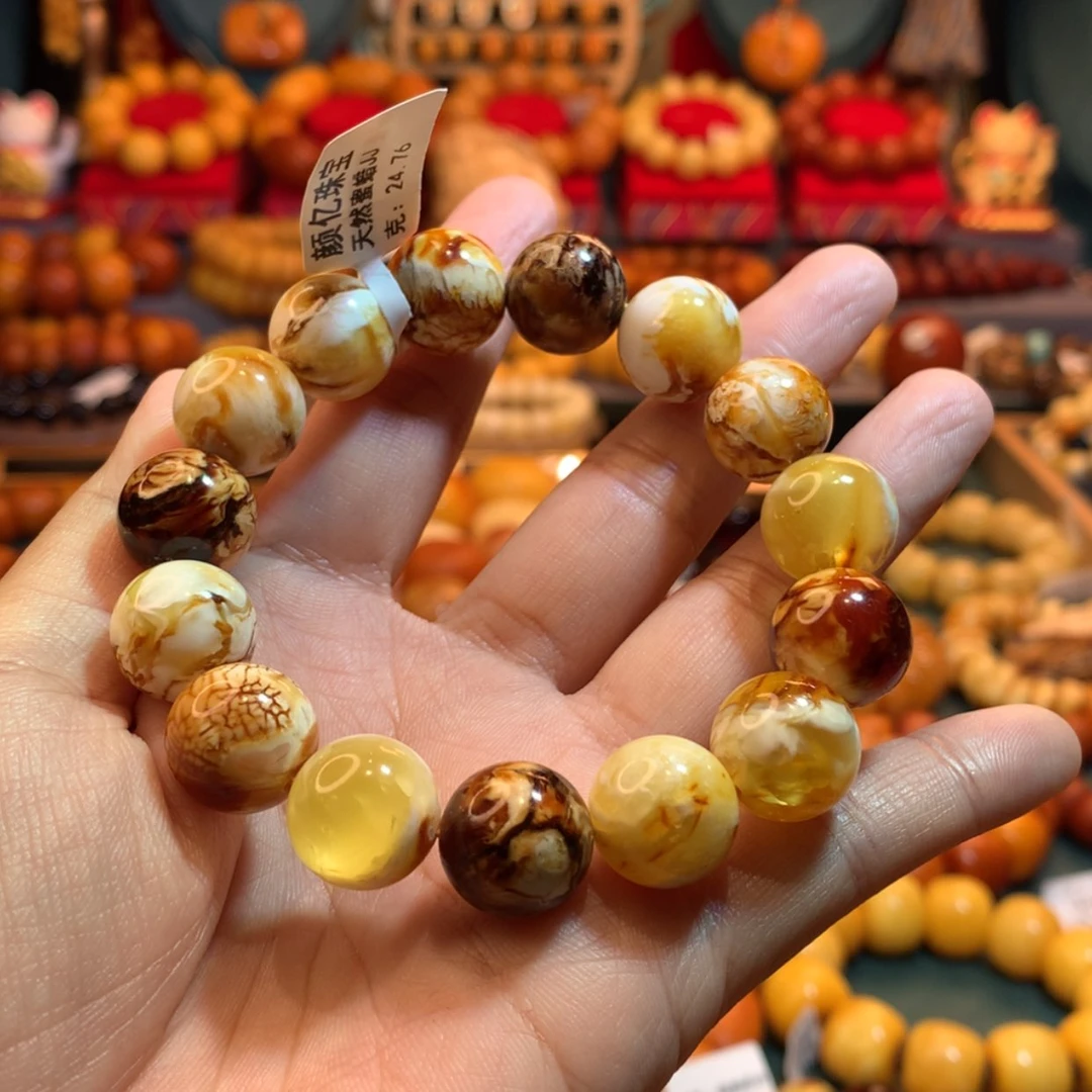 【闪购商品】蜜蜡手串未镶嵌影蜜蜡手串