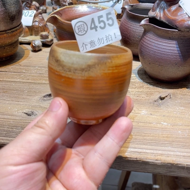 纯手工制作工艺（柴烧）裸烧微瑕455