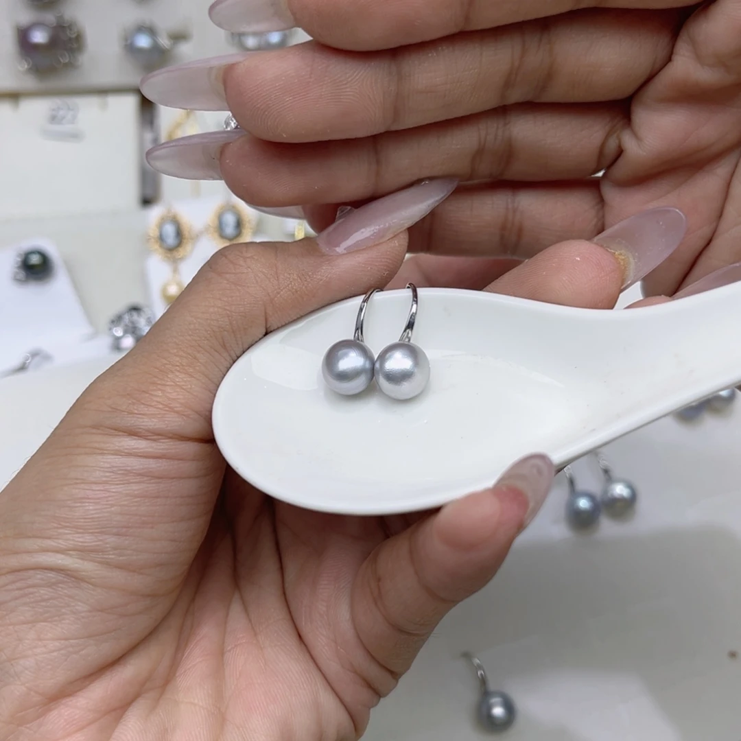 水***月戒指合金淡水珍珠