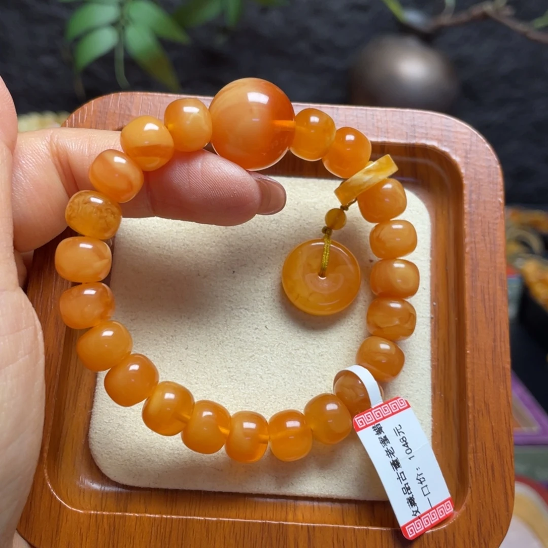 未镶嵌蜜蜡手链手串