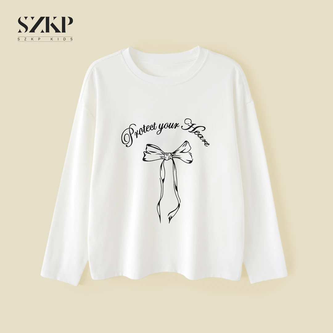 SZKP秋季新款女童装洋气打底衫中大童休闲儿童长袖T恤BGYQ552862