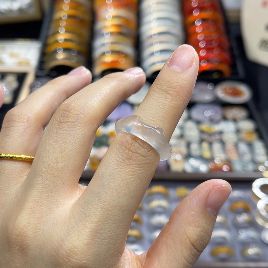 玛瑙/玉髓未镶嵌戒指