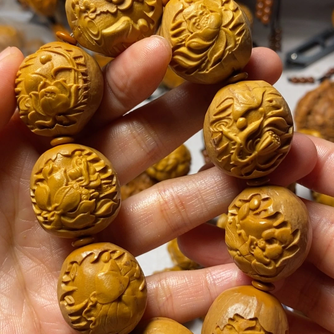 橄榄核手串/手链紫皮包衣无相佛