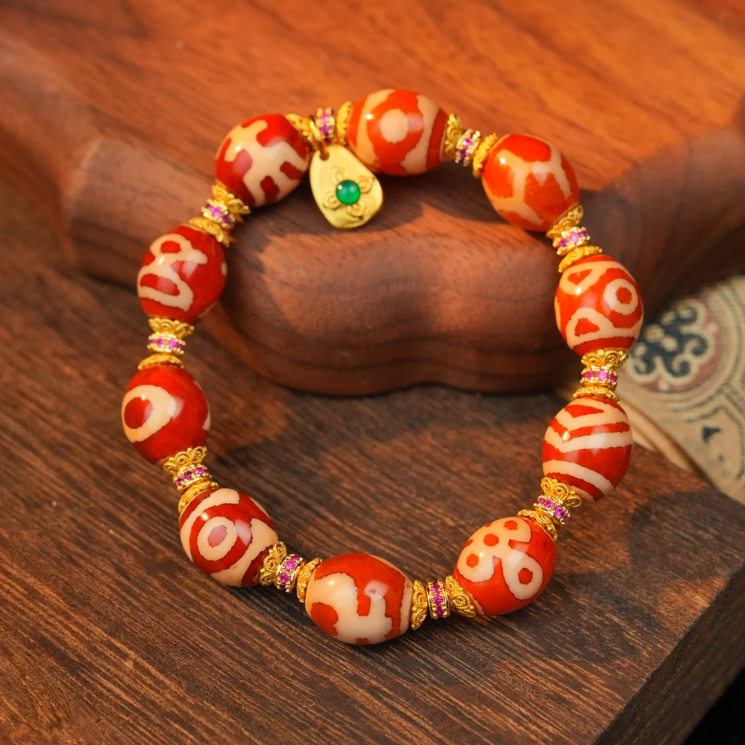 半壁山河 红肉多宝珠珠手串LNR0200115