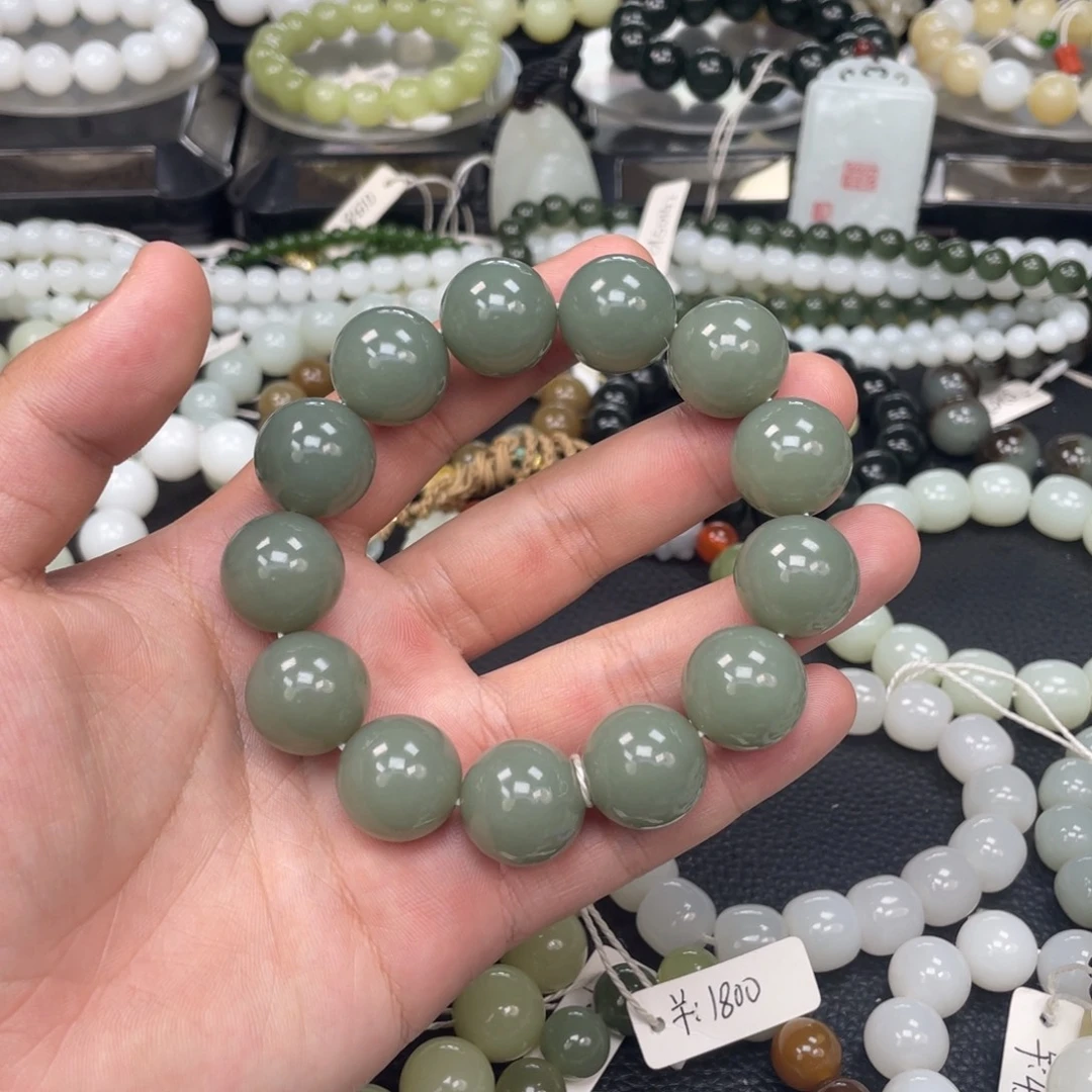 和田玉未镶嵌手链