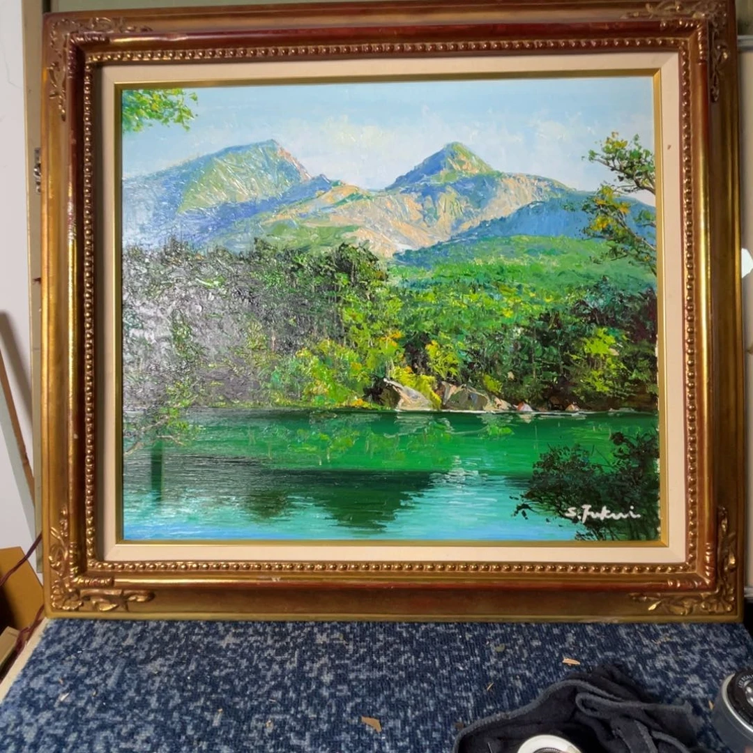 博***斋中古框画框子有微瑕不退不换