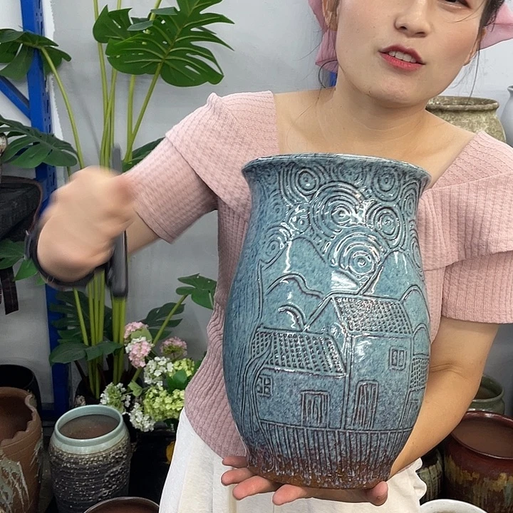 19×30-粗陶花盆包邮