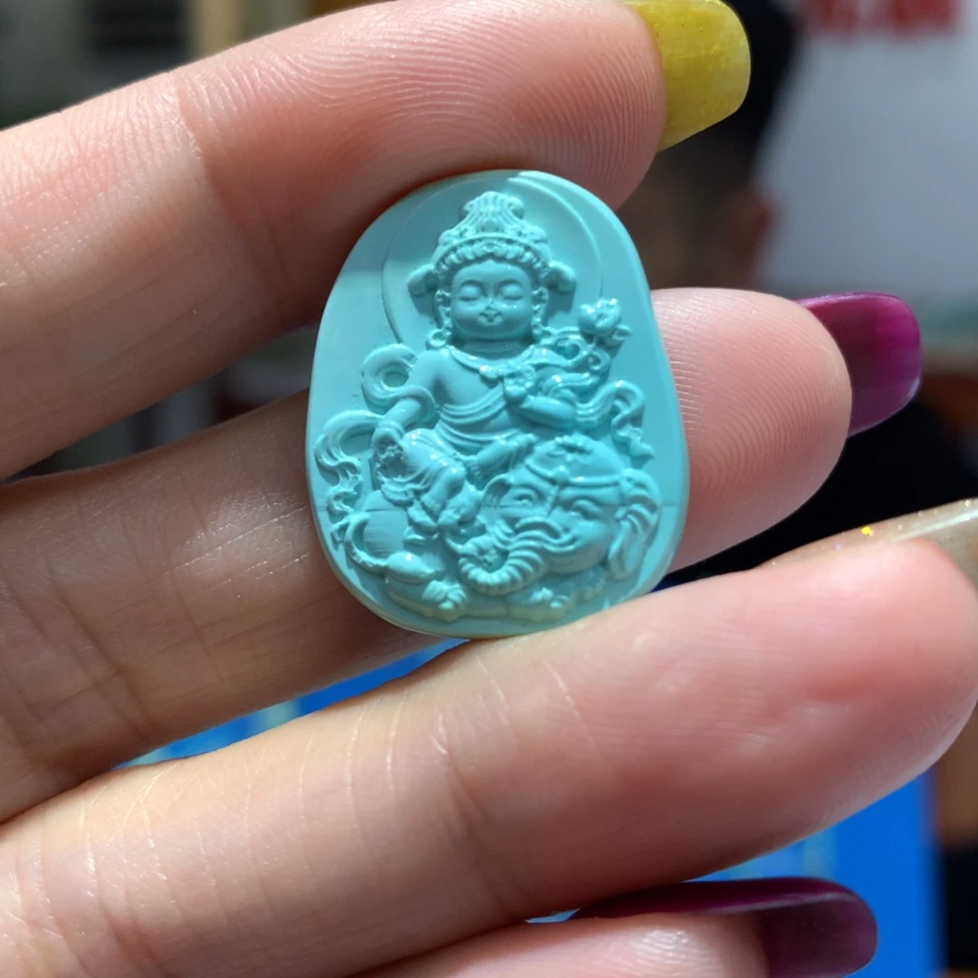 未镶嵌绿松石吊坠