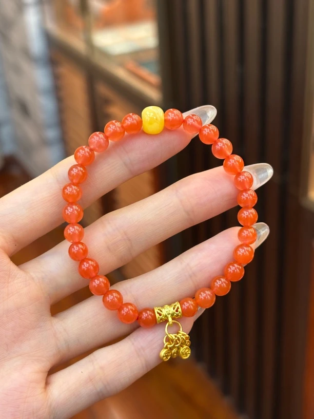 0515南红玛瑙约6mm手串多样性发其一