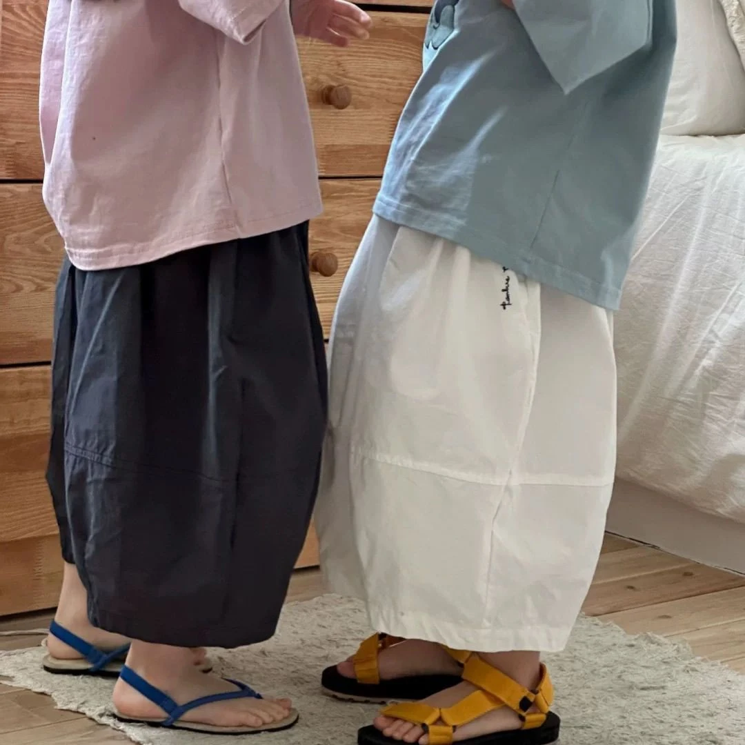 戴维贝啦断码儿童夏装日系休闲男女童萝卜裤夏季宝宝休闲宽松