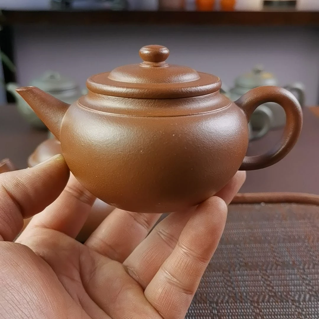 紫砂茶壶底槽清上腰线200CC