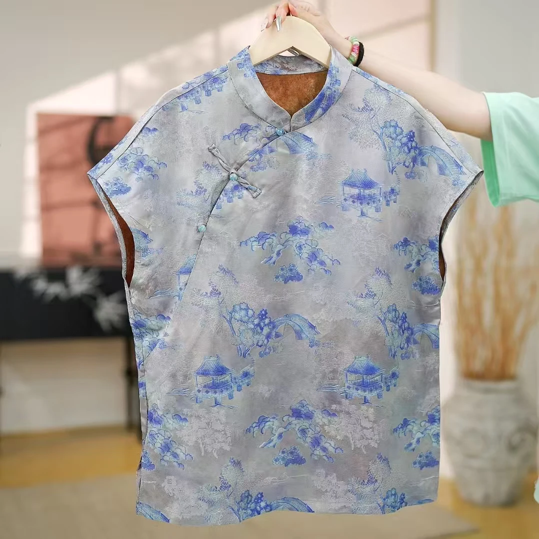 兰庭｜新中式国风时尚百搭重磅上衣小衫-5336