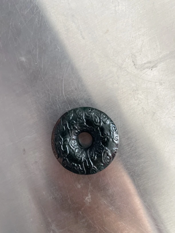 正品泰山玉祥云纹平安扣