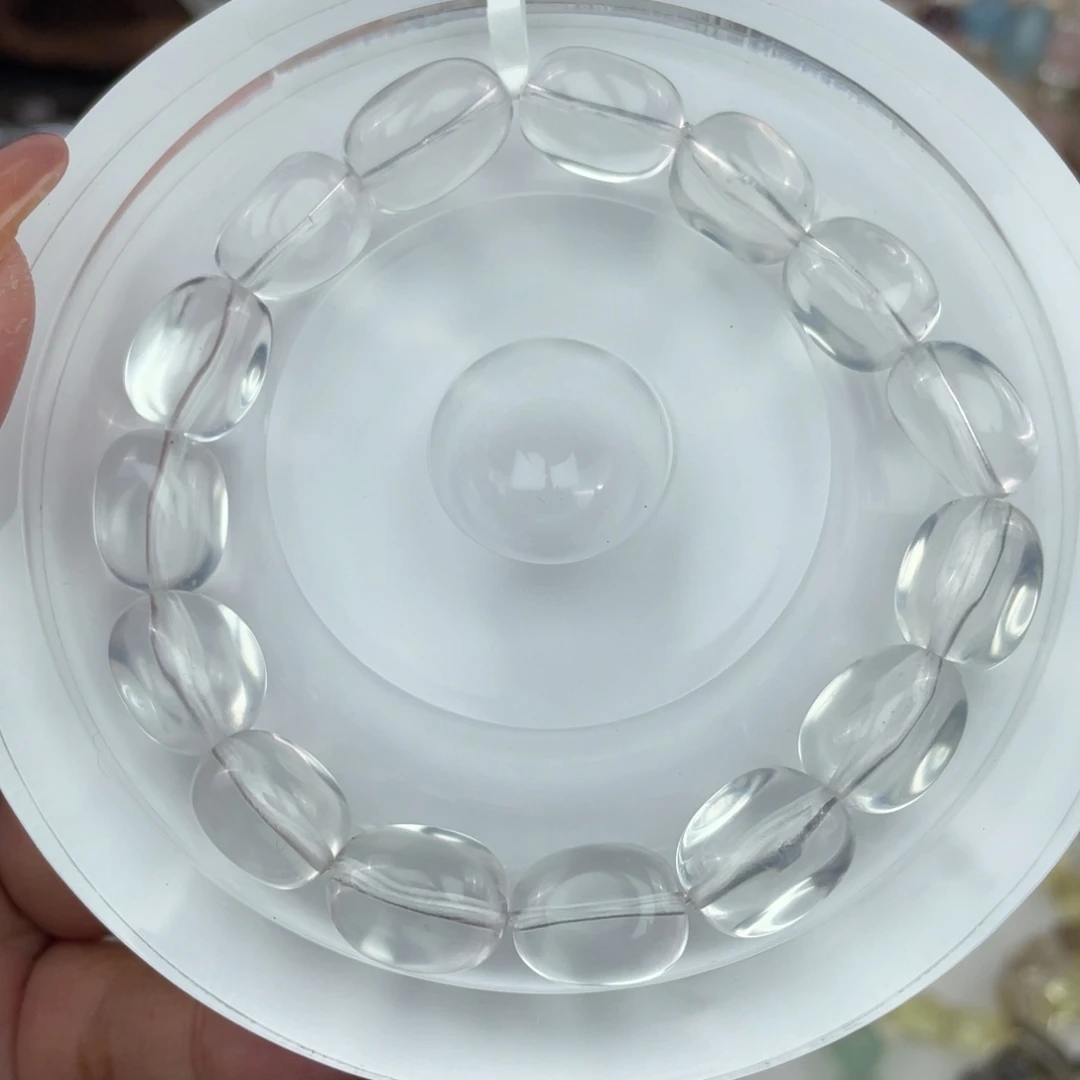 手串水晶未镶嵌001奶白晶扭扭珠11m+