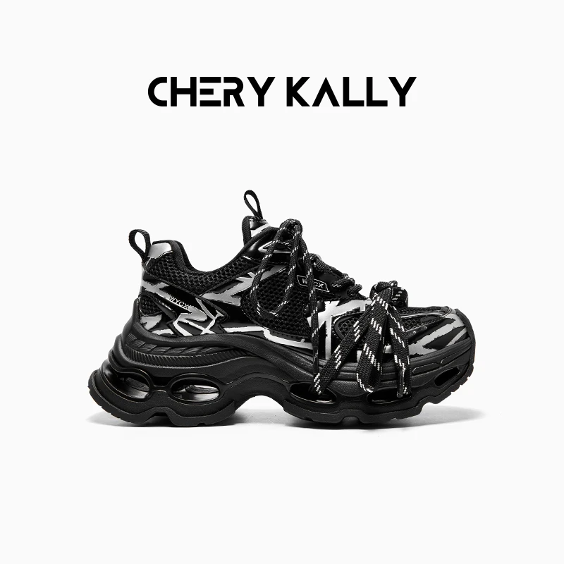 CHERY KALLY厚底透气老爹鞋时尚休闲鞋女鞋增高运动鞋963LD5534