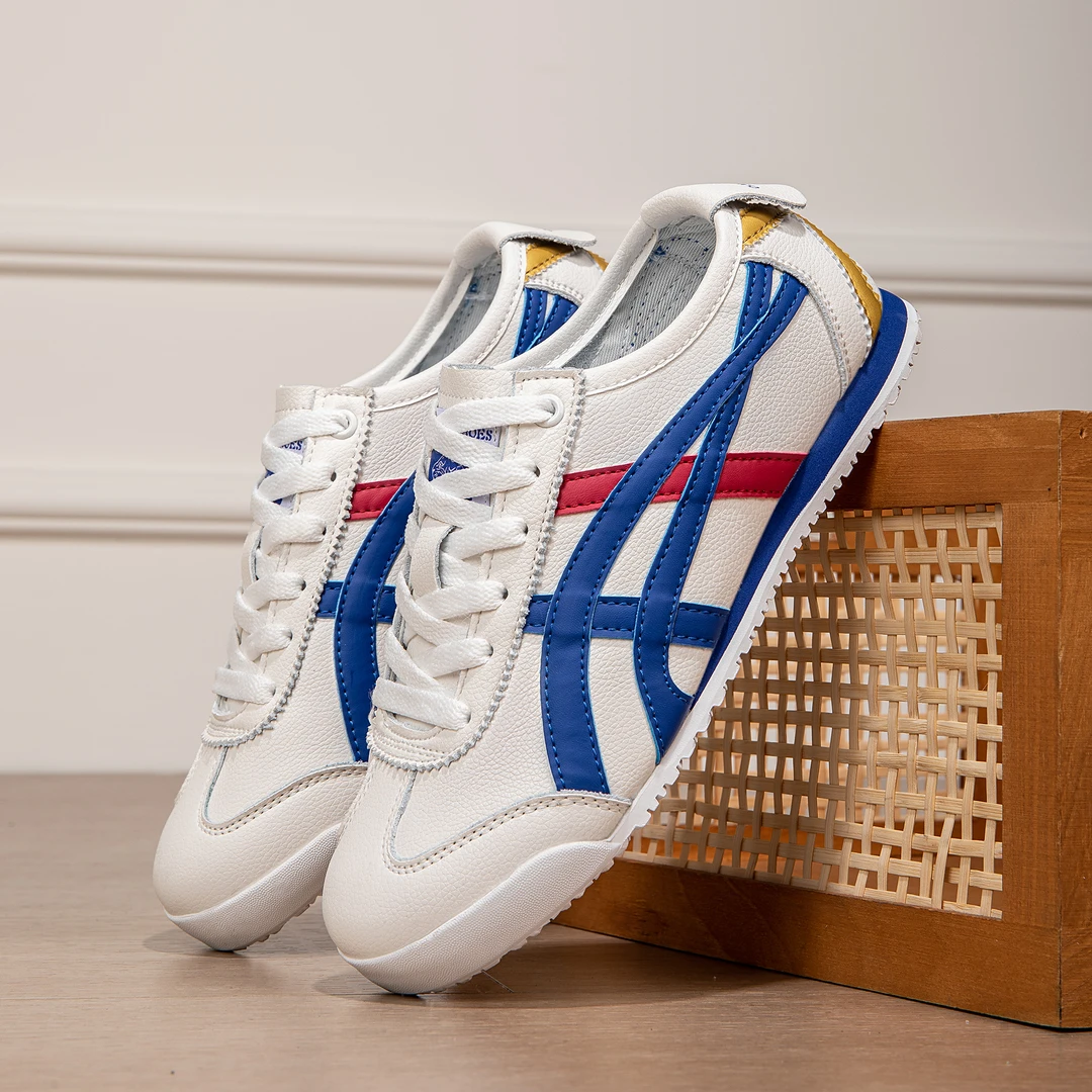 2025虎子阿甘透气皮面软底休闲低帮轻奢流行男女同款百搭慢跑鞋