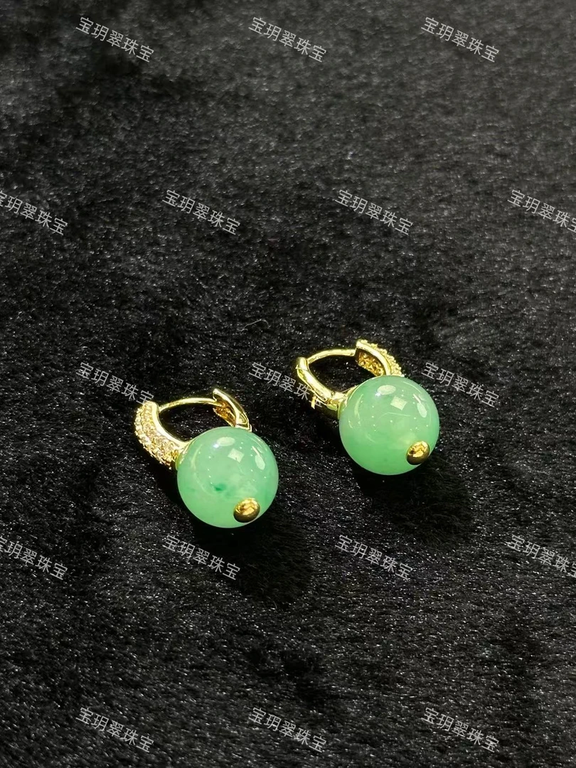 天然非洲翠耳饰女款(多样性发一)