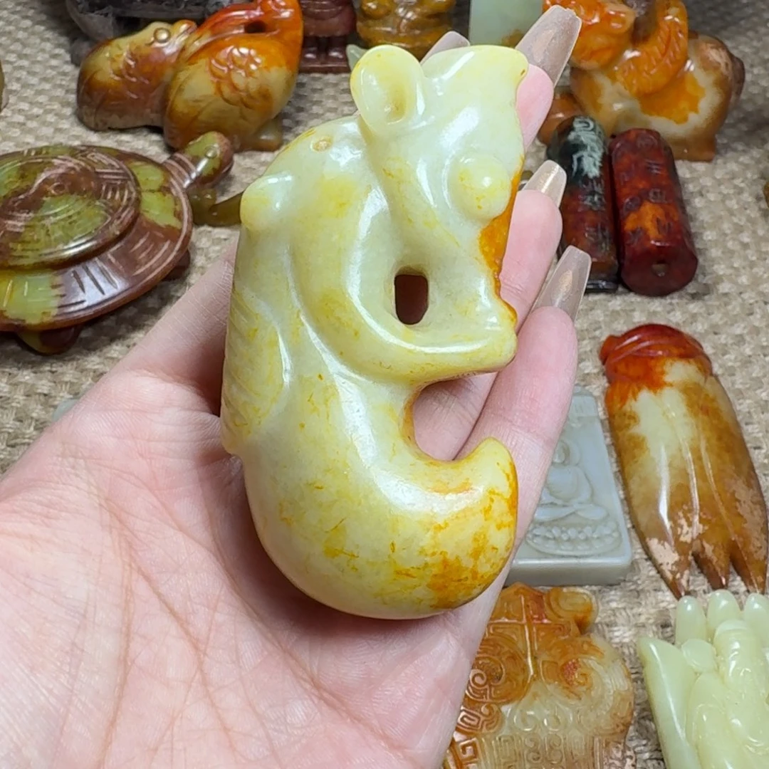 白玉菩提吊坠挂件